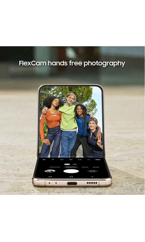 Samsung galaxy z flip4 side