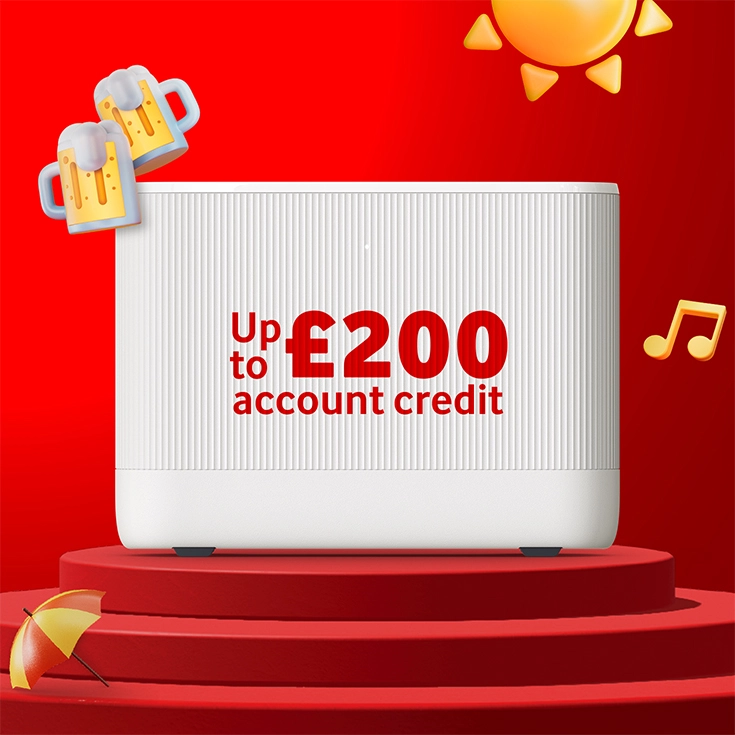 Home Broadband. Up to £200 account credit