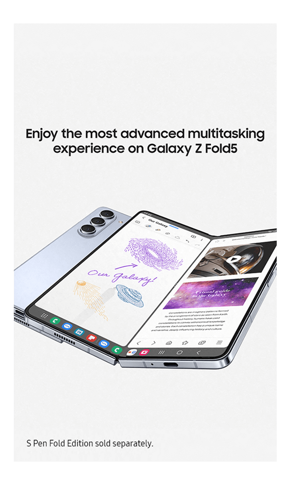 Samsung galaxy z fold5 side