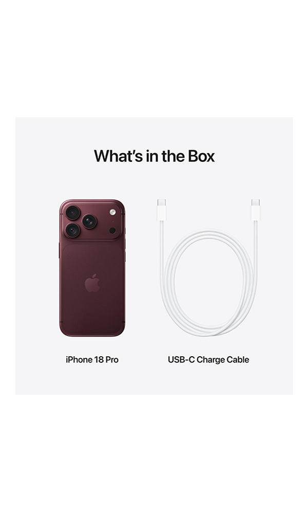 Apple iPhone 18 Pro burgundy-full-product-back-600